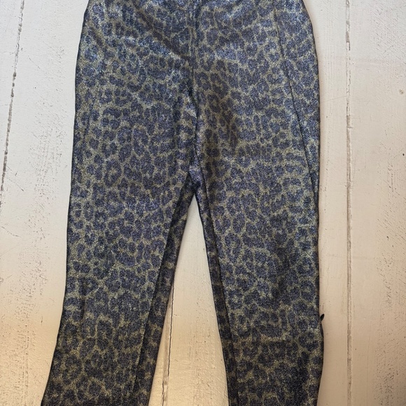 Ganni Metallic Leopard Capris *first photo is style reference only* - Picture 7 of 8